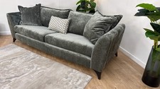 Sofology Luella Fabric Grande Sofa in Luxe Chenille Alpine Green Mix