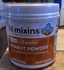 Lil Mixins Early Allergen Introduction, Peanut  Baby Stage 1-3. For Ages 4 Mo.