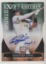 2011 Donruss Elite Extra Edition Prospects /25 Christian Lopes #77 Auto 0b2