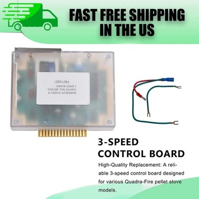 For Quadra-Fire Pellet Stove Control Box 3 Speed Board SRV7000-704 Replacement