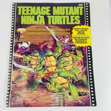 VTG TMNT Teenage Mutant Ninja Turtles Diamond Motion Picture Sticker Album Book