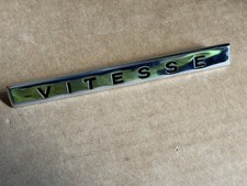 TRIUMPH VITESSE CHROME BADGE  FITS ON NUMBER PLATE LAMP COWL TRIUMPH VITESSE 