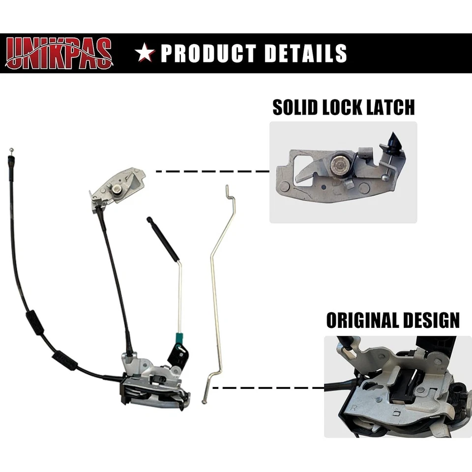 1992–2014 Ford E150 E250 E350 Rear Right Cargo Door Latch w/Cable Foto 2 de 4