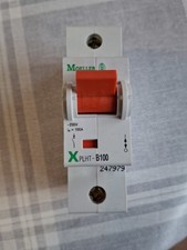 Eaton / Moeller MCB 100 Amp Type B 100A X Pole XPLHT-B100