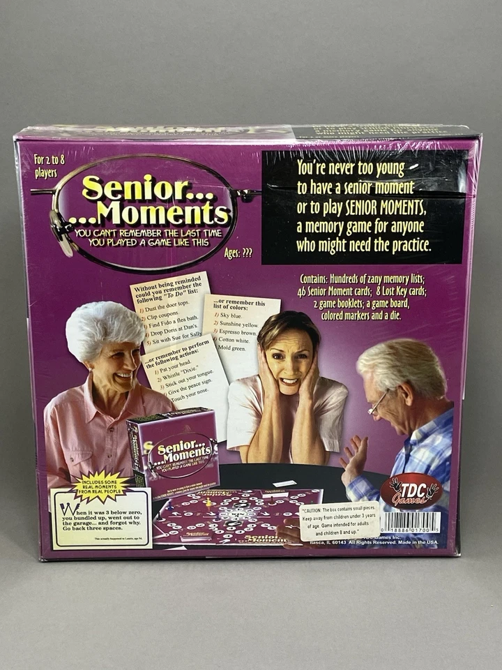 高级时刻记忆棋盘游戏 TDC 游戏家庭派对成人乐趣 - 未拆封 - 全新 — 第 2/4 张图片