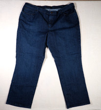 Lee 1889 Women's Blue Jeans Relaxed Fit 26W Dark Wash High Rise