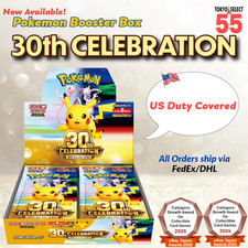 MEGA 30th Celebration Booster Box M6a Japanese w/shrink Pokemon Card Game