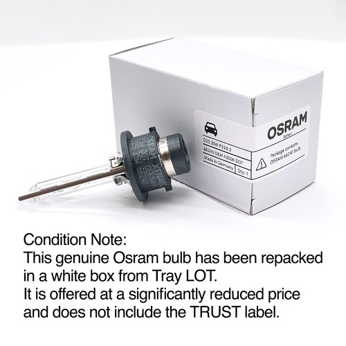 Osram Xenarc D2S HID Xenon Headlight Bulbs 66240 OEM 4300K BULK PACK - Pack of 2 - Picture 6 of 6