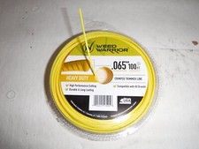 WEED WARRIOR HEAVY DUTY CRIMPED TRIMMER LINE .065 X 100' LENGTH MADE IN USA