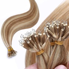 1g/s Russian Real Remy Human Hair Extensions Micro Nano Loop Ring Bead Link Tip