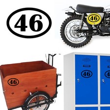 Number 46 Oval, Sticker Vinyl