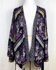 Vintage Kimono Jacket One Size Reversible Oversize by Natural Touch