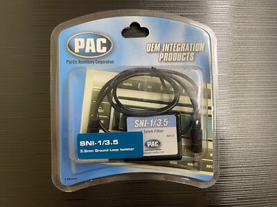 PAC SNI-1/3.5 Eliminate Ground Loop Noise, 3.5mm Headphone Jack Noise Filter