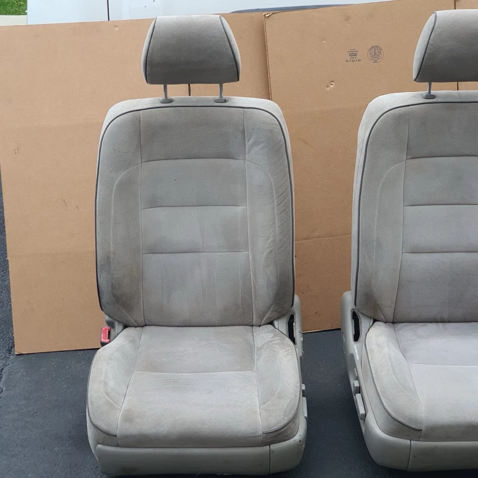 Raro 1998-2005 Lexus GS300 GS400 GS430 OEM tela gris asientos delanteros JZS160 Foto 3 de 4