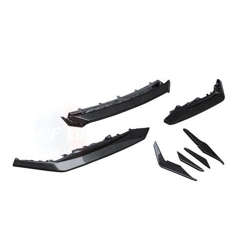 DRY CARBON FIBER FOR AUDI R8 P STYLE 2020UP FRONT BUMPER SIDE SPLITTERS LIP CHIN - Bild 5 von 20