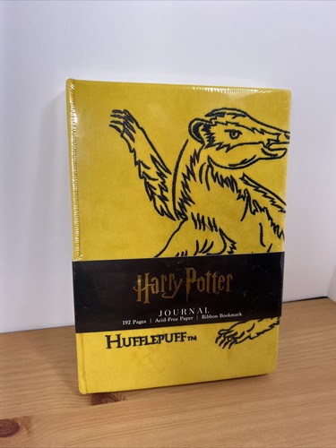 Magico Mondo di Harry Potter Tassorosso Diario Giallo Pagine Vuote Nuovo