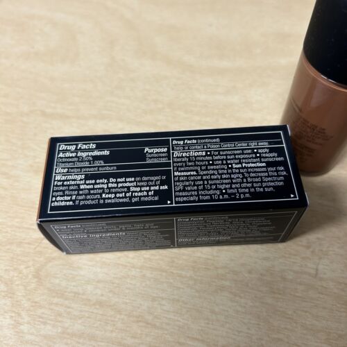 MAC Studio Fix Fluid Foundation SPF15 NW47 Full Size 1oz / 30ml New In Box - Picture 5 of 6