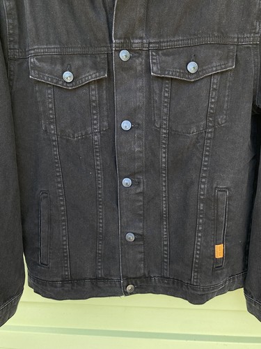 NEW ZARA Kids LINED DENIM JACKET HOOD Neon Pockets Size 13-14 Y B1307 - Picture 6 of 11