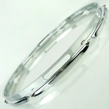 Ludwig 15"8Lug Marching Snare Drum 1.6mm Resonant Rim/Hoop Chrome US Vintage 70s