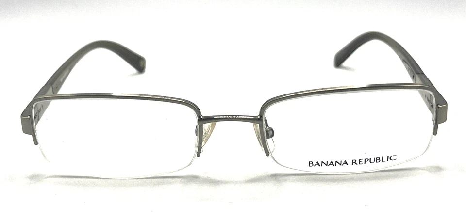 Monturas rectangulares de metal plateado Banana Republic Trevor 54-20 140 nuevas Foto 2 de 4