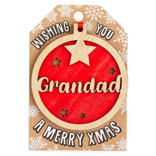 Personalised Wooden Name Hanging Christmas Tree Bauble Decoration Xmas Gift - Picture 19 of 201