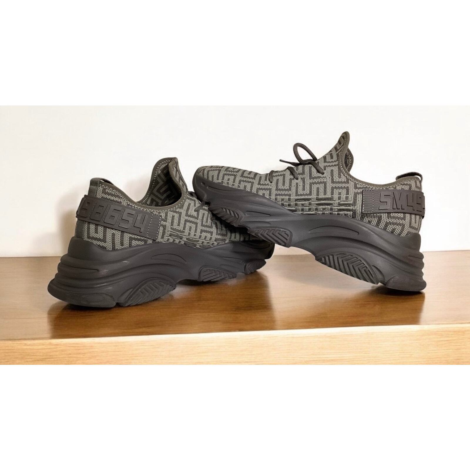 SAOLA Steve Madden sneakers simili a calze suola grossa donna taglia 11 grigio