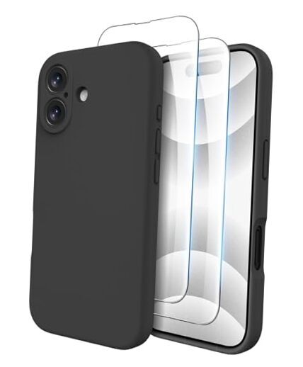 Compatible with iPhone 16 Case, Compatible with MagSafe, Shockproof Black