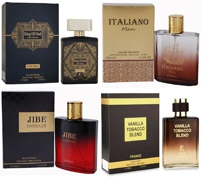 FRAGRANCE COUTURE 4 x Men's Designer Perfume EDT for him Gents Fragrance Aftershave for men 100ml