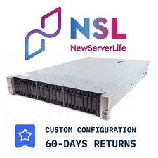 HP ProLiant DL380 Gen9 24SFF 2x E5-2697v3 2.6GHz =28 Cores 384GB P440AR 4xRJ45