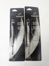 Parker Ball Pen Refill Black ink Fine point set 2 2001 Sanford #30315 ballpoint