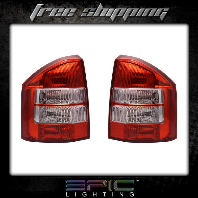 20072008 JEEP COMPASS Rear Brake Tail Lights Left Right Sides Pair