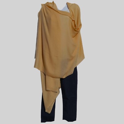 Cashmere | Himalayan Yarn| Shawl | Twill | 1 Ply | 4 Paddle| Handloomed | Camel