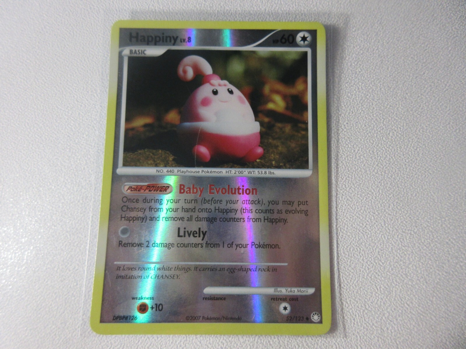 Happiny Reverse Holo Mysterious Treasures Pokemon Card LP