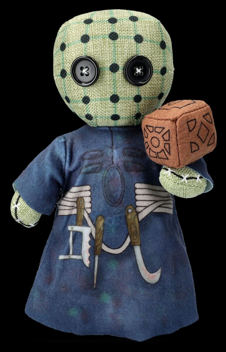 Plush Figure Voodoo Doll - Pin - Stuffed Animal Horror Toy