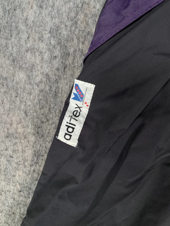 Pantalón Adidas Vintage Mujer Grande Gris Púrpura Años 90 Equipo Aditex Goretex Foto 4 de 4