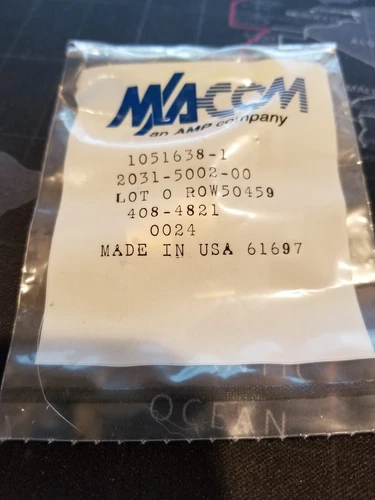2031-5002-00 MACOM Coaxial Connector SMA (m) for RG58, RG142, RG400