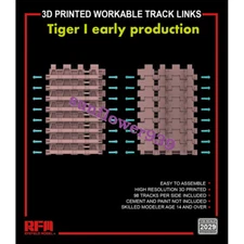 RYEFIELD RM2029 1/35 3D PRINTED WORKABLE TRACK LINKS Tiger I early production