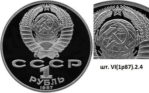 27. 1987 Russia USSR NGC MS 62 BORODINO MONUMENT Typ I-B PL Polished - Picture 12 of 18