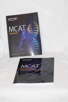 KAPLAN MCAT High Yield Science: Solutions & Extra Practice, & Quicksheets, 2018
