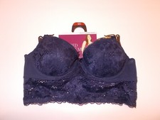 Adored By Adore Me Womens Size 32C Blue Payal...