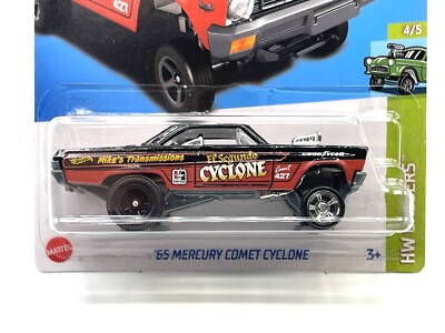 Hot Wheels  65 Mercury Comet Cyclone Gasser #199 SUPER CUSTOM WHEEL SWAP by AEB