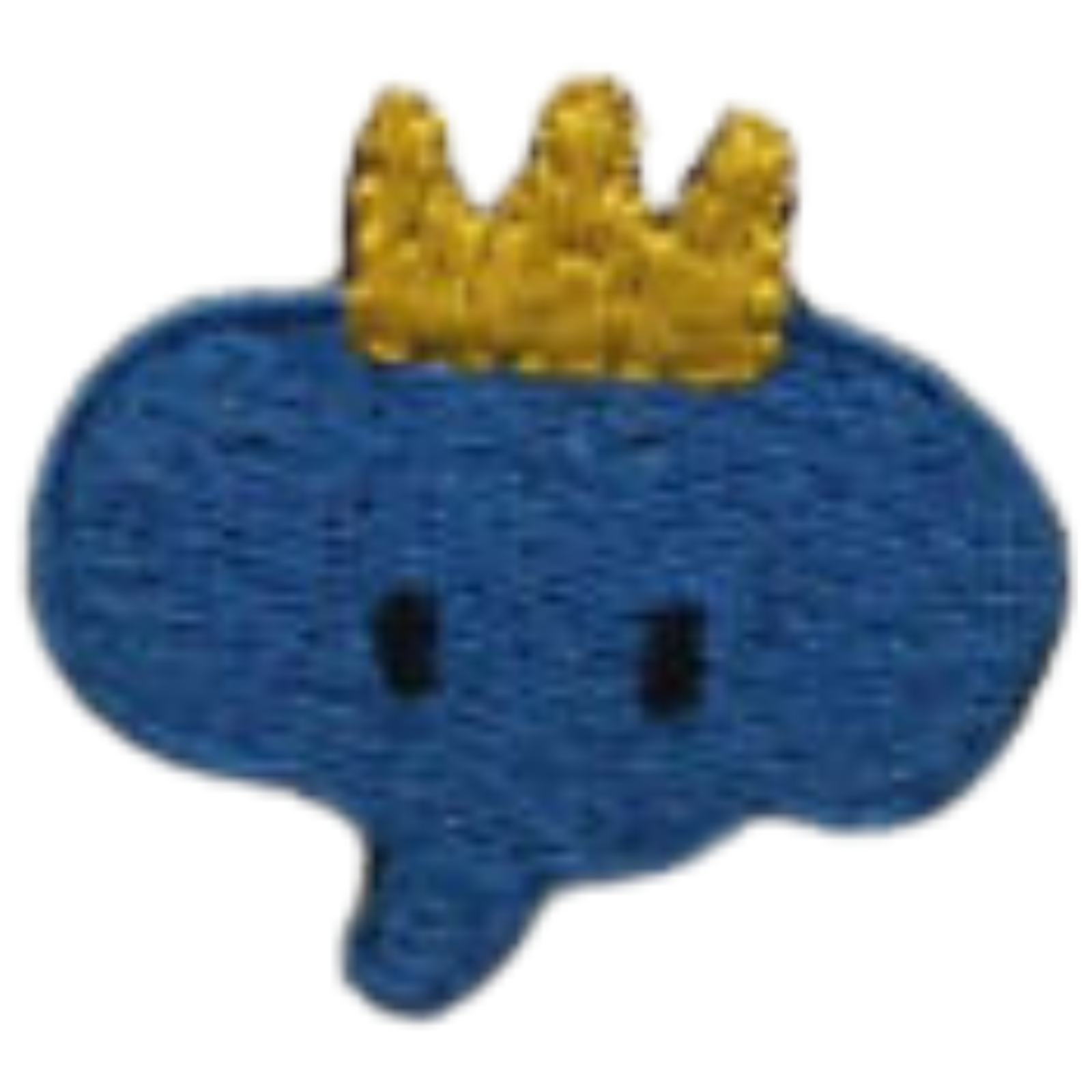 Cute King Elephant Embroidered Iron-On Patch for Clothes Applique