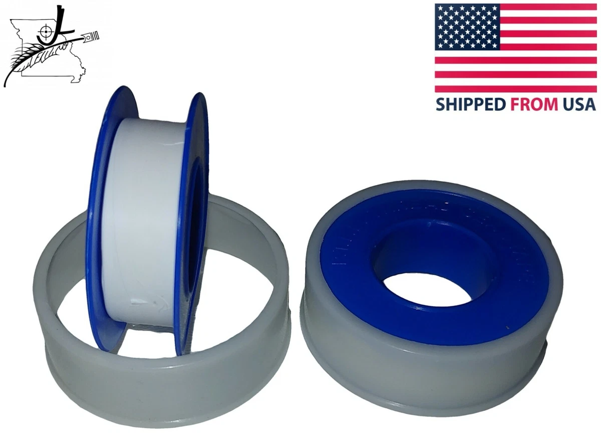 Plumbers Teflon Tape 2 Rolls 1/2x43.5' Thread Seal Pipe PTFE Ribbon Roll