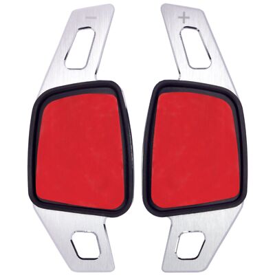 Schaltwippen Shift Paddles passt zu Audi A3 S3 (8V, 8Y) A4 S4 (B9) Alu Silber