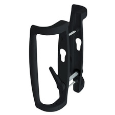 Black uPVC Fuhr Sliding Patio Door D Handle 90mm Inline Lever Pair Set