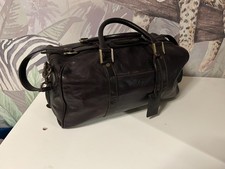 Maxwell Scott Luxury Italian Brown leather Mens Weekend Bag Should Strap 