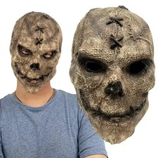 Halloween Horror Skull Mask Scary Skeleton Killer Latex Helmet Cosplay Costume P