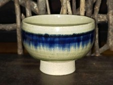 Ancienne tasse à thé traditionnelle japonaise en émail gris signée Mino Ware ...