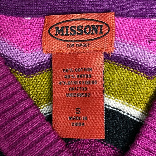 Missoni Target Girls Size Small Zig Zag Chevron Stripe Cardigan Sweater KIDS - Picture 5 of 5