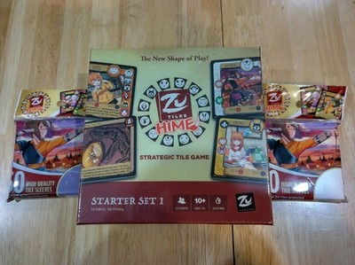 ZU Tiles Hime Strategic Tile Placement Game Bundle with Board Game and Sleeves